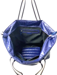 Large Puffer Nylon Tote