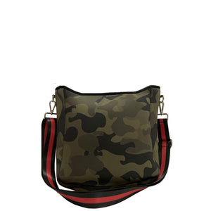 Camo + Stripe Neoprene Crossbody