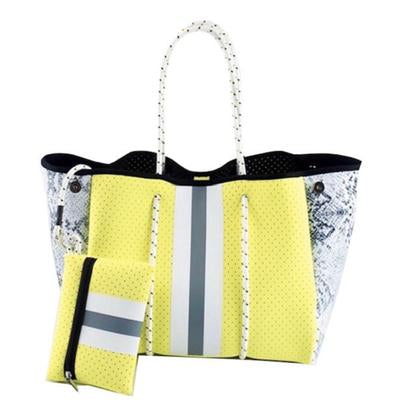 Neon Snake Neoprene Tote